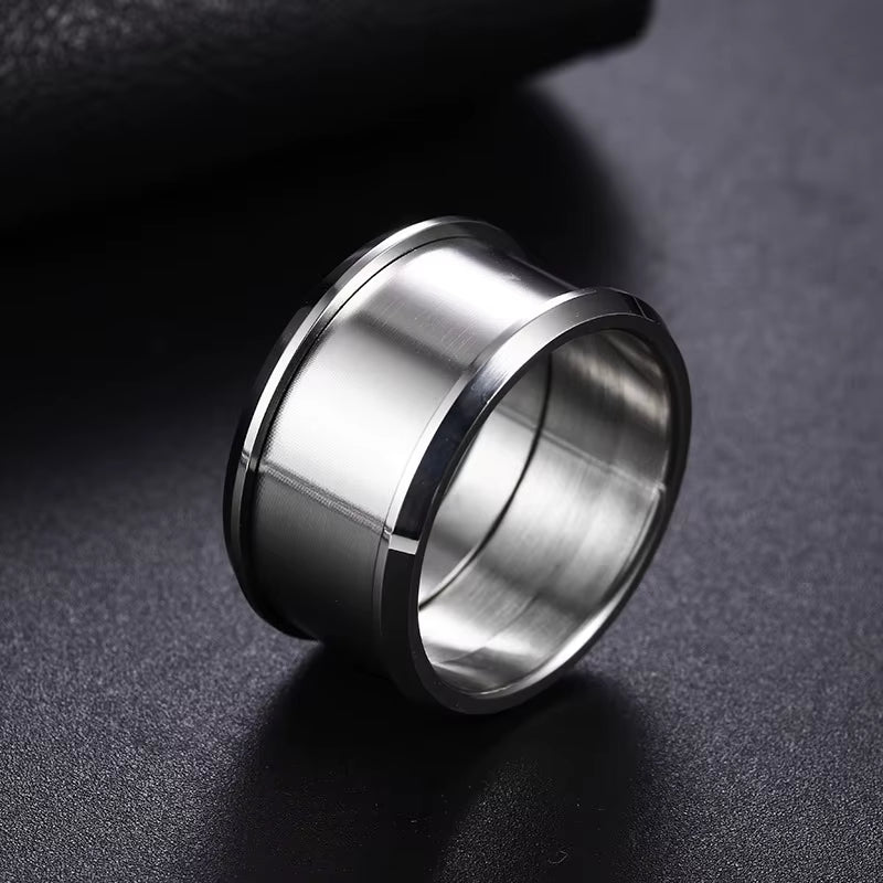 3 in 1 Ring Men Stainless Steel Wedding Ring Fingertip Ring DIY Ring for Jewelry Tool Accessories Wholesale Supply