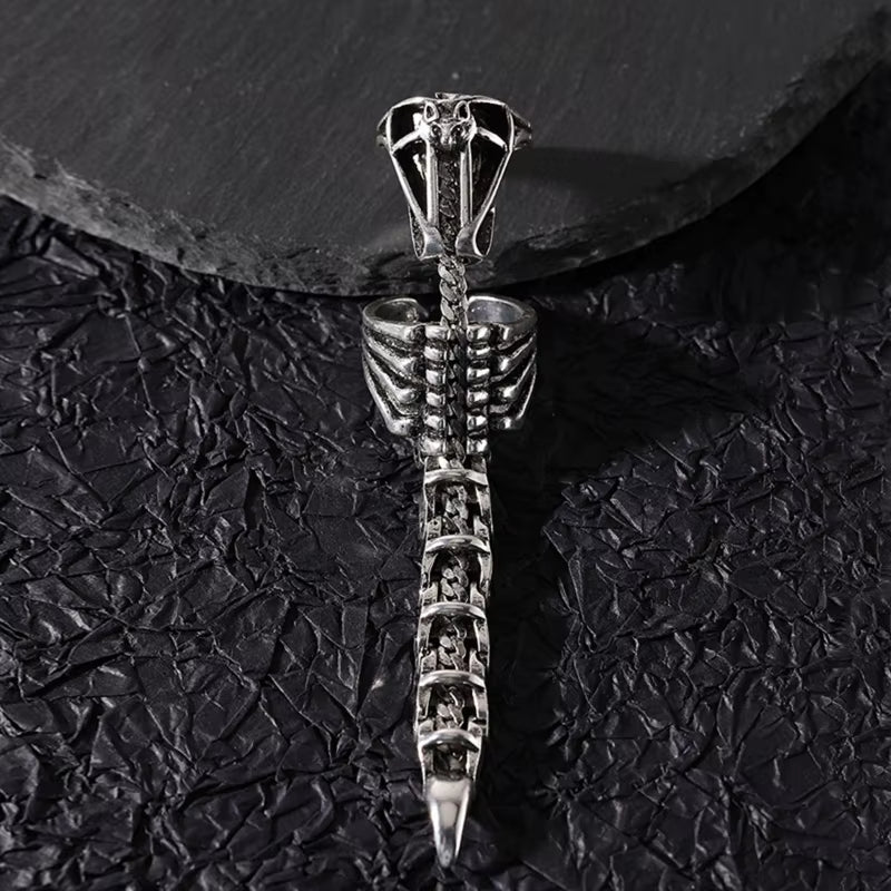 Gothic Ring Punk Full Finger Ring Scorpion Ring Joint Full Finger Ring with Adjustable Opening Moving Scorpion Tail Dropship